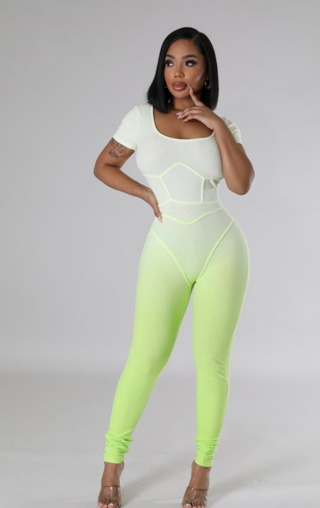 KEY LIME GREEN JUMPSUIT